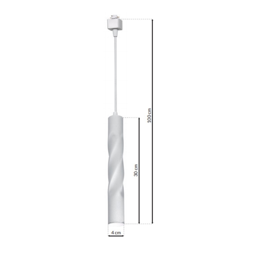 LED Підвісна люстра для трекової системи TRACK PENDANT LED/3W/230V білий