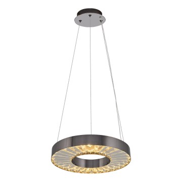 LED підвісна люстра JESI LED/35W/230V 3000K діаметр 40 см срібляста
