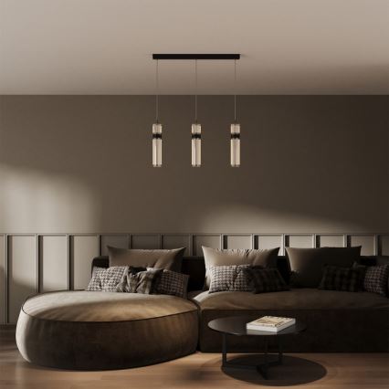 LED-підвісна люстра на тросі AMBIENTE 3xLED/6W/230V 3000/4000/6000K чорна