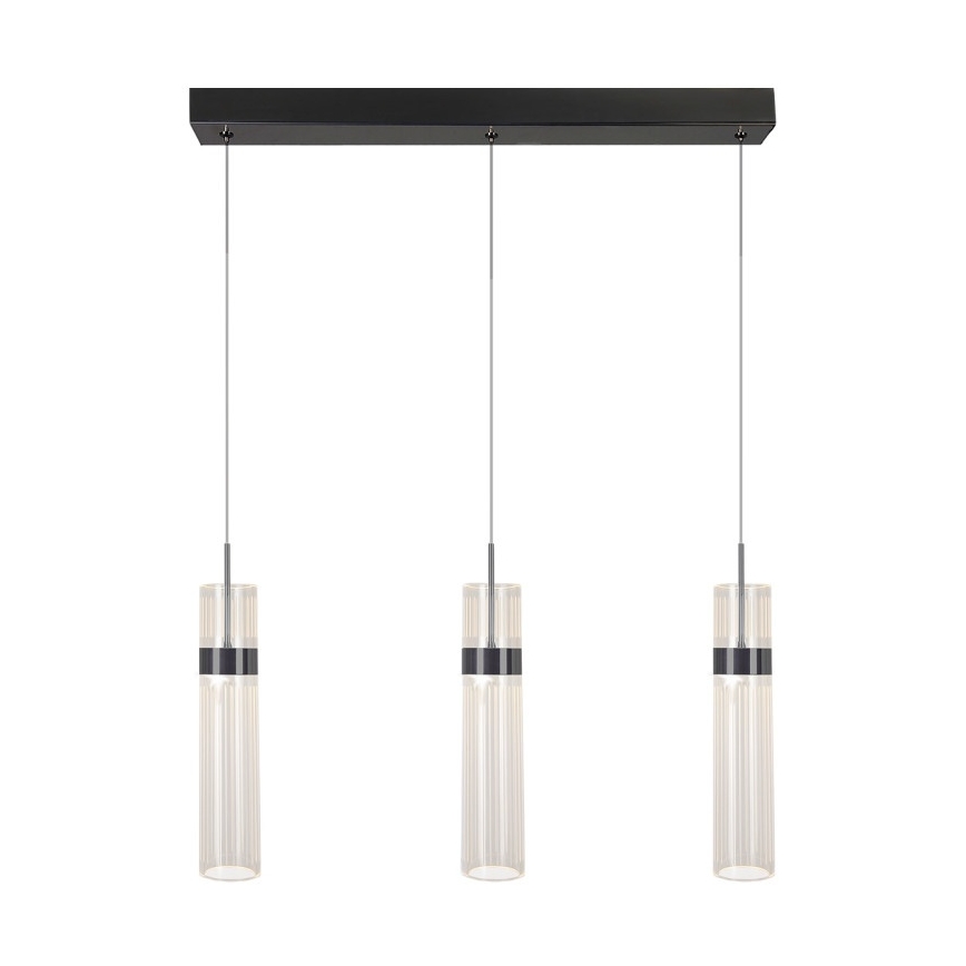 LED-підвісна люстра на тросі AMBIENTE 3xLED/6W/230V 3000/4000/6000K чорна