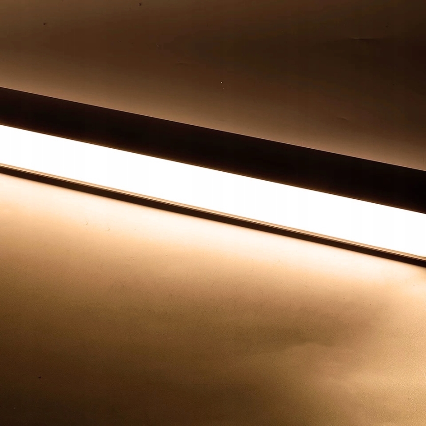 LED-підвісна люстра на тросі LED/44W/230V 3000K 120 см чорна