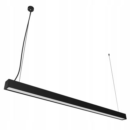 LED-підвісна люстра на тросі LED/44W/230V 3000K 120 см чорна