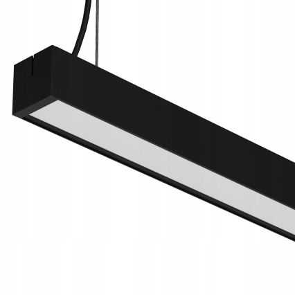 LED-підвісна люстра на тросі LED/44W/230V 3000K 120 см чорна