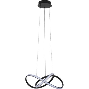 LED-підвісна люстра на тросі з регулюванням яскравості, LED/65W/230V, 3000–6500K, діаметр 49 см + пульт дистанційного керування