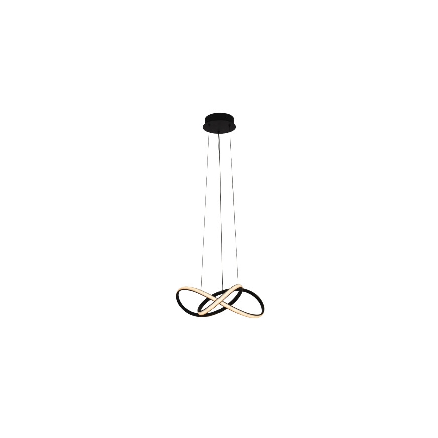 LED-підвісна люстра на тросі з регулюванням яскравості, LED/65W/230V, 3000–6500K, діаметр 49 см + пульт дистанційного керування