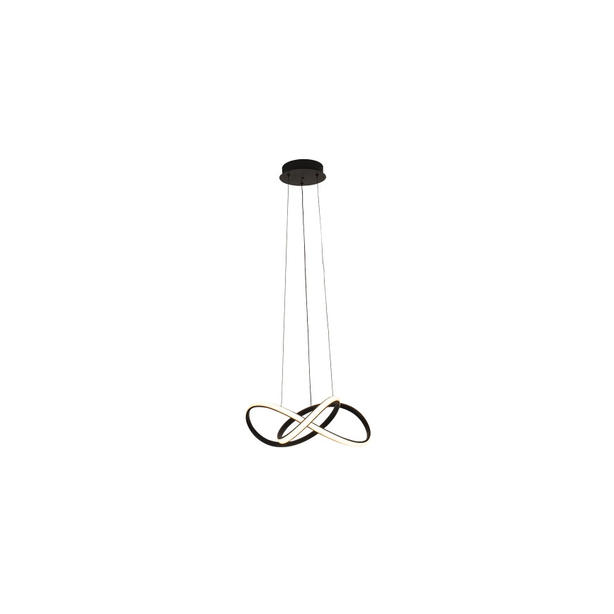 LED-підвісна люстра на тросі з регулюванням яскравості, LED/65W/230V, 3000–6500K, діаметр 49 см + пульт дистанційного керування