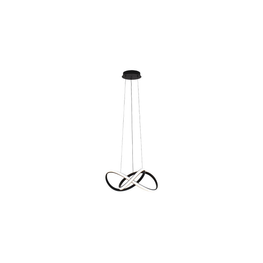LED-підвісна люстра на тросі з регулюванням яскравості, LED/65W/230V, 3000–6500K, діаметр 49 см + пульт дистанційного керування