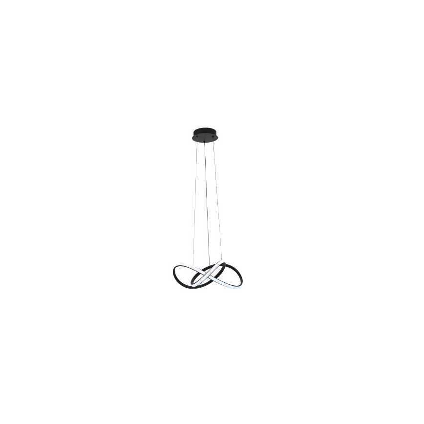 LED-підвісна люстра на тросі з регулюванням яскравості, LED/65W/230V, 3000–6500K, діаметр 49 см + пульт дистанційного керування