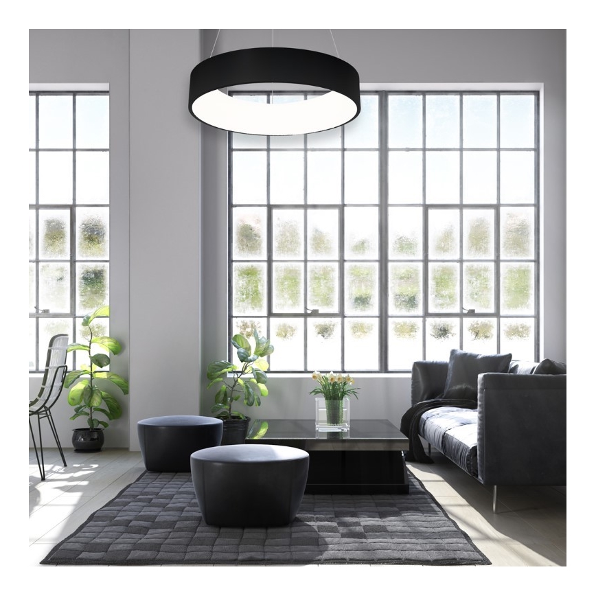 LED Підвісна люстра OHIO BLACK LED/24W/230V