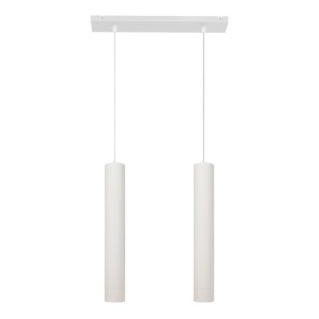 LED Підвісна люстра TUBA 2xGU10/4,8W/230V білий