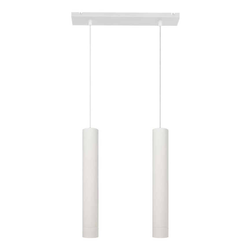 LED Підвісна люстра TUBA 2xGU10/4,8W/230V білий