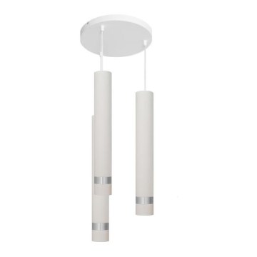 LED Підвісна люстра TUBA 3xGU10/4,8W/230V білий/матовий хром