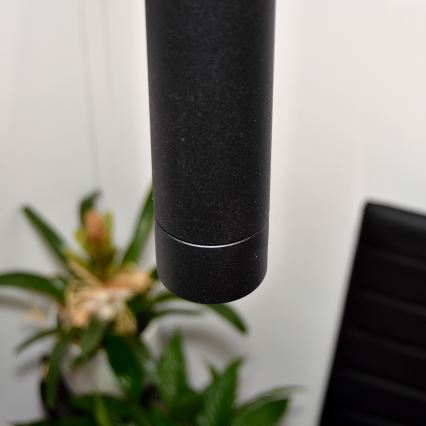 LED Підвісна люстра TUBA 3xGU10/4,8W/230V чорний