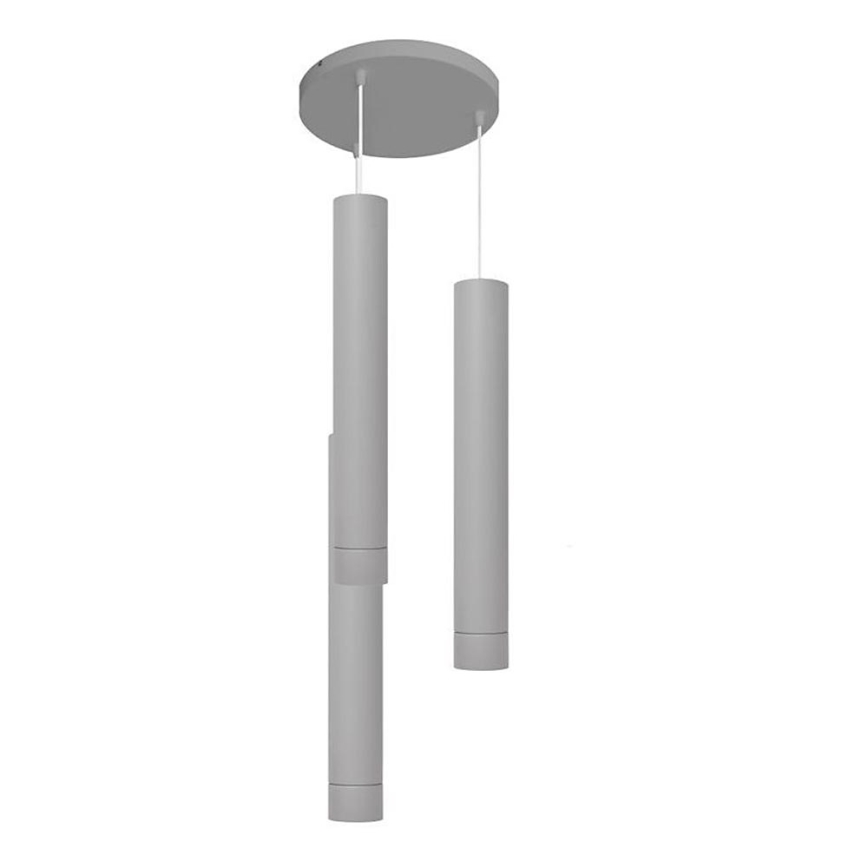LED Підвісна люстра TUBA 3xGU10/4,8W/230V сірий