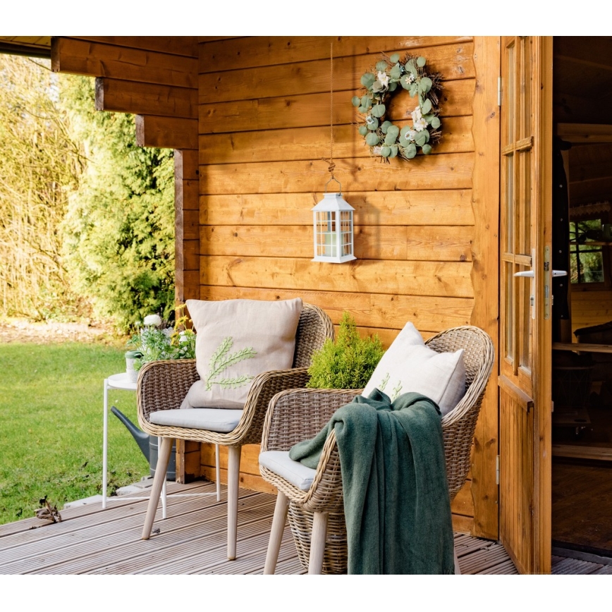 LED Підвісний світильник на сонячній батареї LED/0,02W/1,2V 1xAA 2700K IP44 200 mAh білий