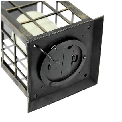 LED Підвісний світильник на сонячній батареї LED/0,02W/1,2V 1xAA 2700K IP44 200 mAh патина