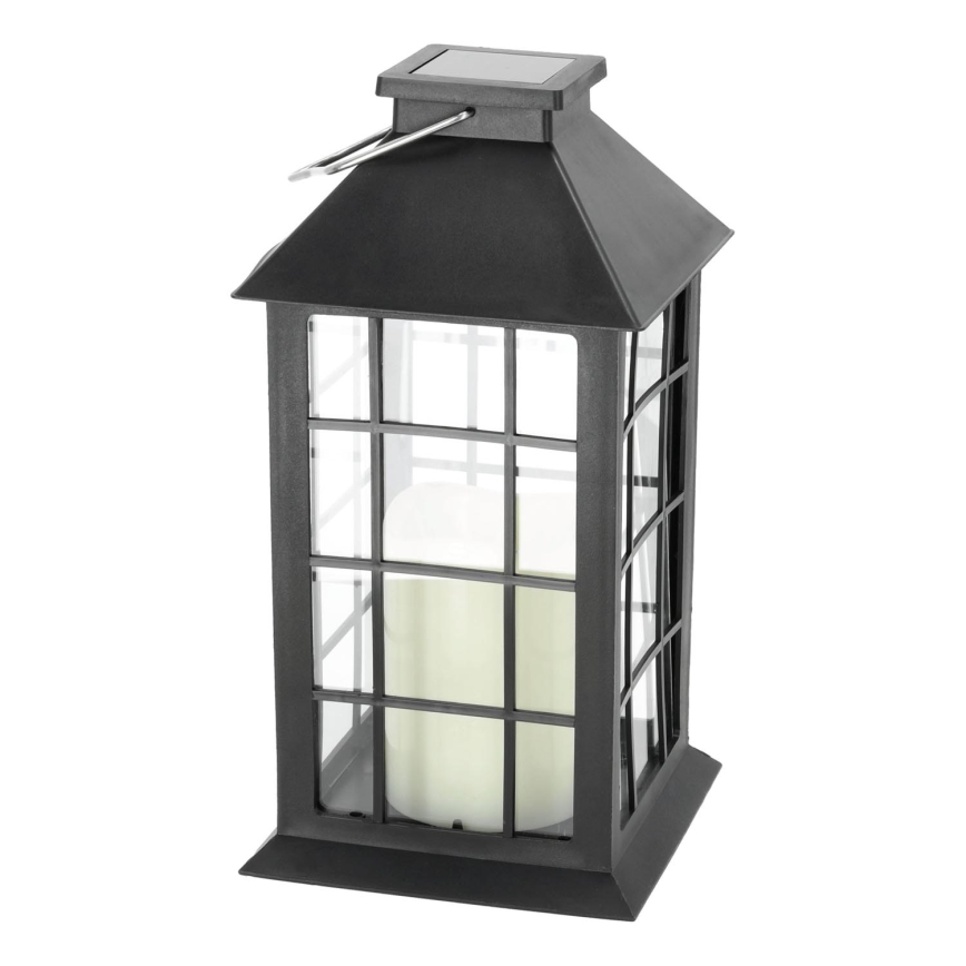 LED Підвісний світильник на сонячній батареї LED/0,02W/1,2V 1xAA 2700K IP44 200 mAh чорний