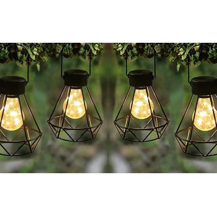 LED Підвісний світильник на сонячній батареї LED/0,1W/1,2V 600 mAh діаметр 13 см