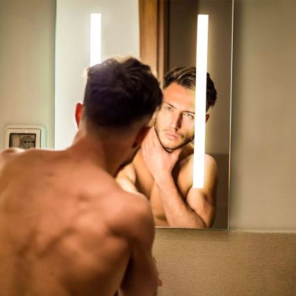 Светодиодное зеркальное зеркало для ванной с подогревом и подсветкой LED/17W/230V IP44