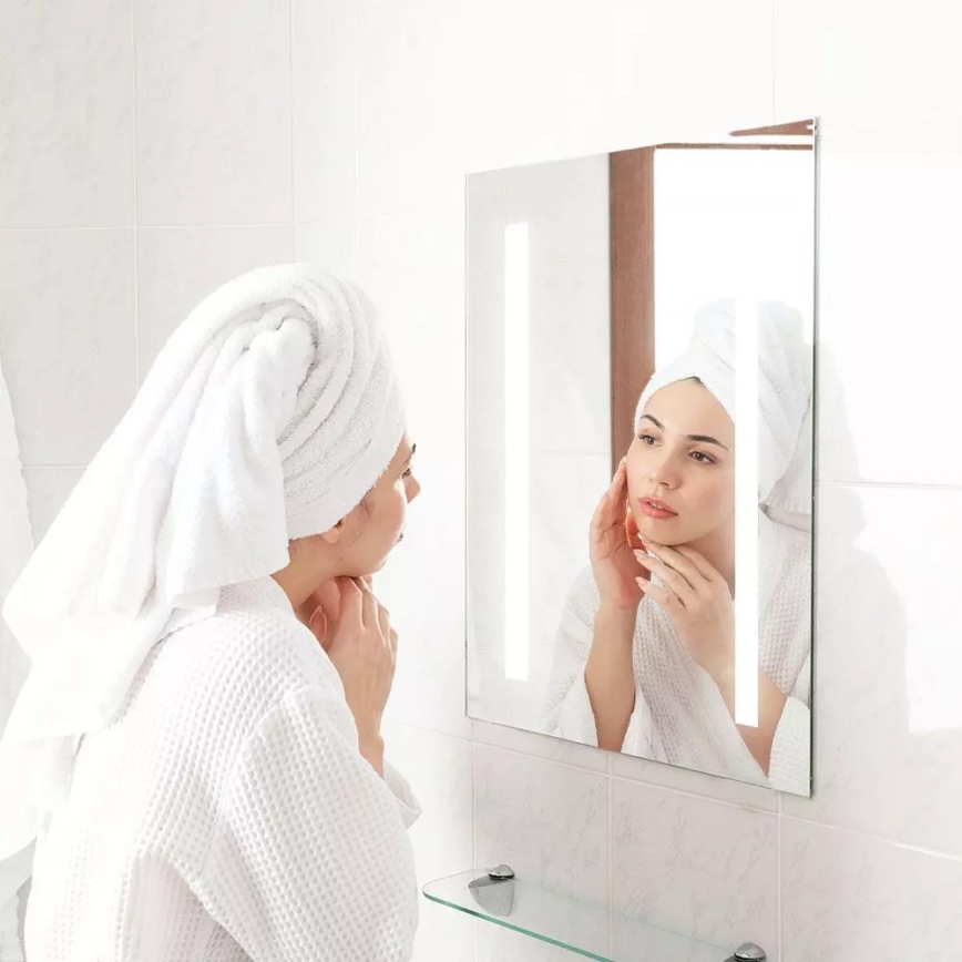 Светодиодное зеркальное зеркало для ванной с подогревом и подсветкой LED/17W/230V IP44