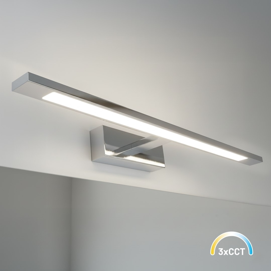 Светодиодный светильник для зеркала KLIMT LED, 12 Вт, 230 В, 3000/4000/6000K, 60 см, IP44, полированный хром