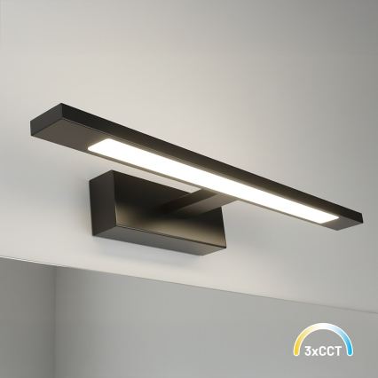 LED-светильник для зеркала в ванной KLIMT, 8 Вт, 230 В, 3000/4000/6000 К, 40 см, IP44, чёрный