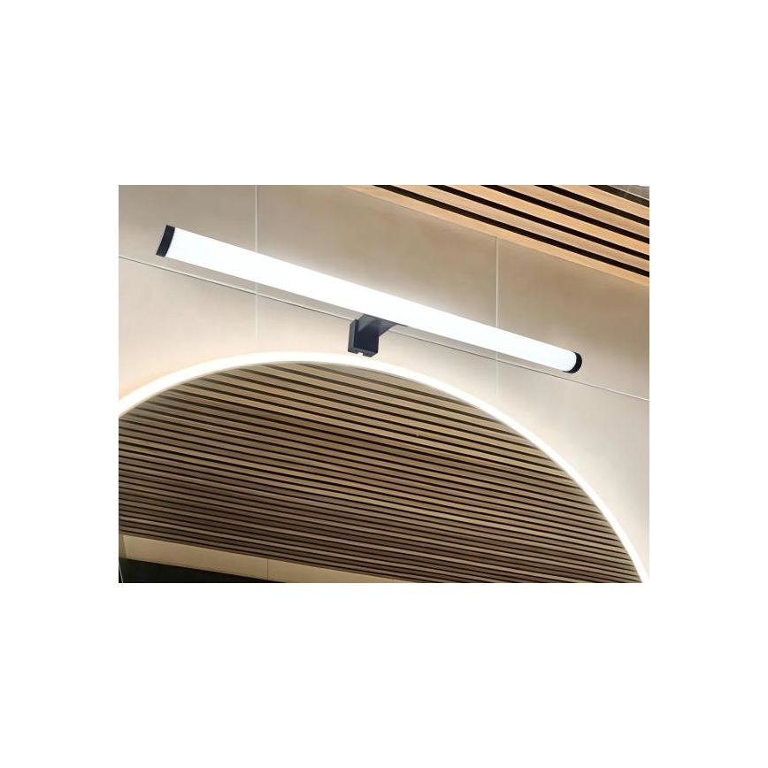 LED-подсветка для зеркала в ванной, 12 Вт/230 В, 59,5 см, IP44, чёрная
