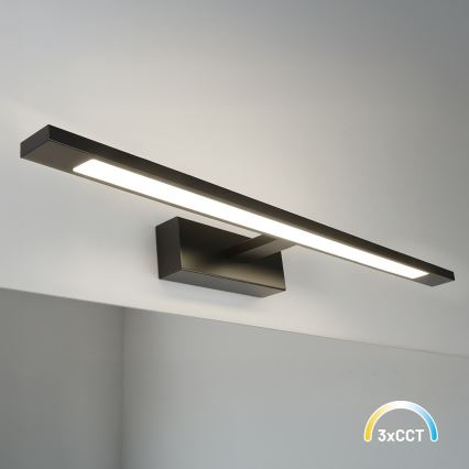 LED-светильник для зеркала в ванной KLIMT, 12 Вт, 230 В, 3000/4000/6000K, 60 см, IP44, черный