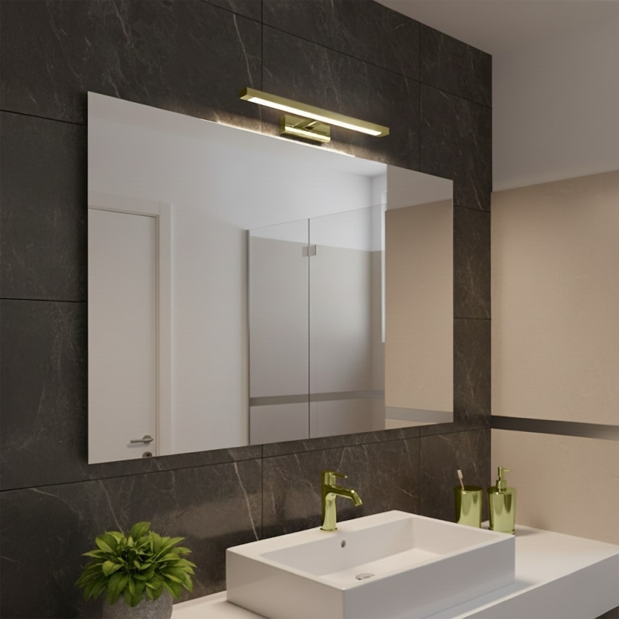 LED-подсветка зеркала для ванной KLIMT, 8 Вт, 230 В, 3000/4000/6000K, 40 см, IP44, золотистая