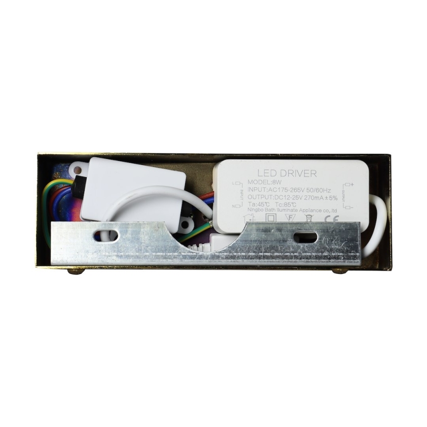 LED-подсветка зеркала для ванной KLIMT, 8 Вт, 230 В, 3000/4000/6000K, 40 см, IP44, золотистая