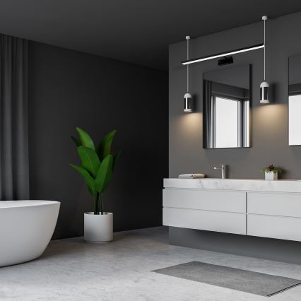 LED-подсветка зеркала для ванной SHINE BLACK LED/15W/230V 80 см IP44, черный