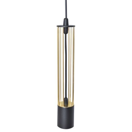 LED Подвесная люстра BARS 3xGU10/4,8W/230V черная/золотая