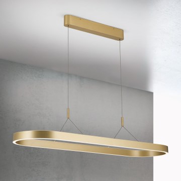 LED-подвесная люстра на тросе CARRARA LED/80W/230V 2700/3000/4000K, золотая