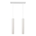 LED Подвесная люстра TUBA 2xGU10/4,8W/230V белый