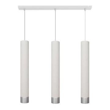 LED Подвесная люстра TUBA 3xGU10/4,8W/230V белый/матовый хром