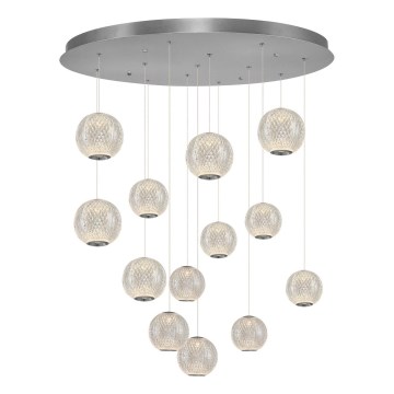 LED Подвесной светильник CREMONA 13xLED/5W/230V 3000K матовый хром