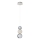 LED Подвесной светильник CREMONA LED/5W/230V 3000K матовый хром