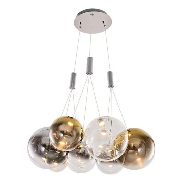 LED Подвесной светильник ENNA 9xG9/5W/230V 3000K дымчатый/золотой