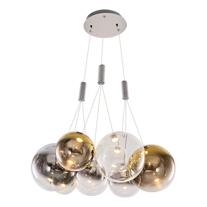 LED Подвесной светильник ENNA 9xG9/5W/230V 3000K дымчатый/золотой