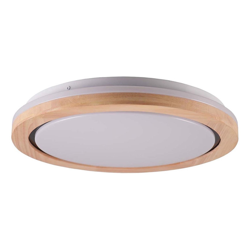 LED потолочный деревянный светильник для ванной комнаты, 24 Вт/230 В, Ø 39 см, IP44, дуб