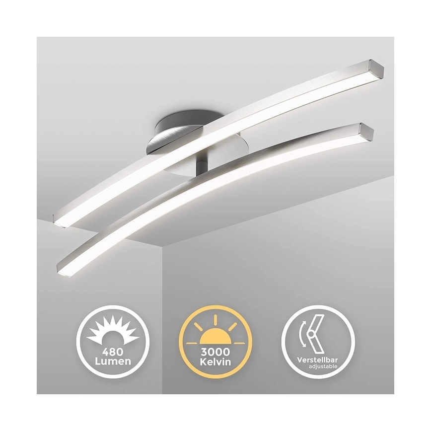 LED потолочный светильник 2xLED/6W/230V глянцевый хром