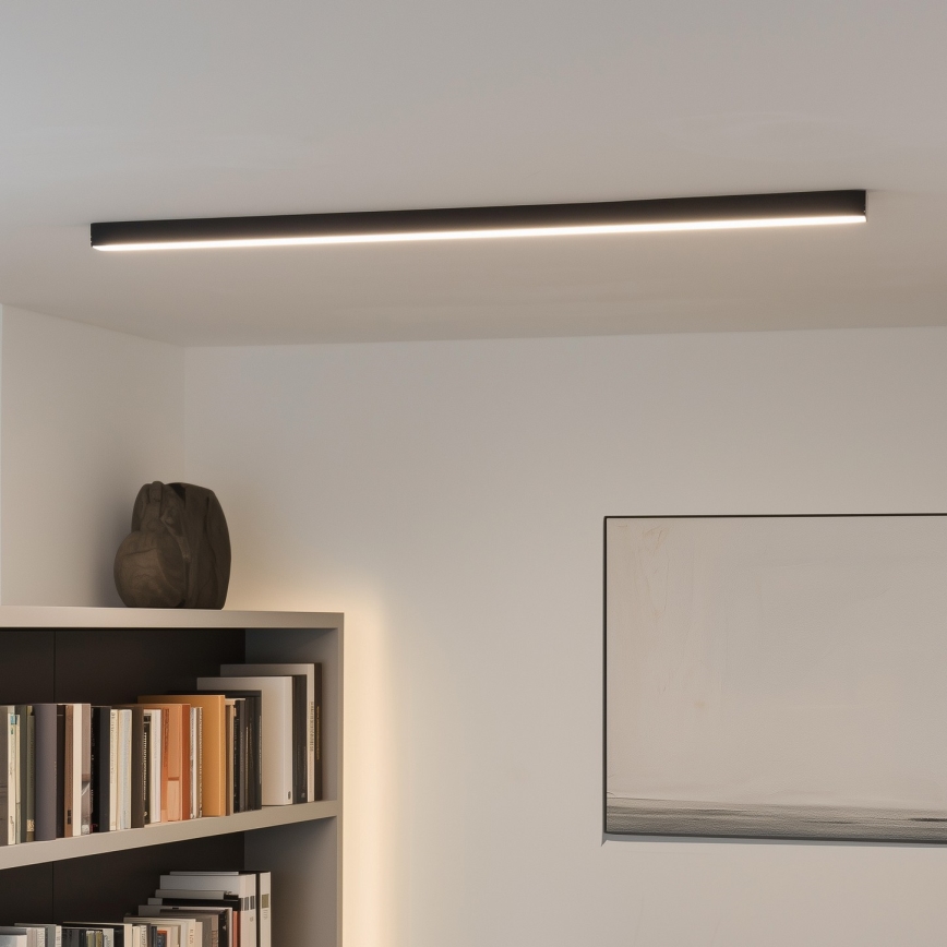 Светодиодный потолочный светильник ALLDAY BASIC LED/20/30/40 Вт/230 В 2700/4000/6000 K 120 см чёрный