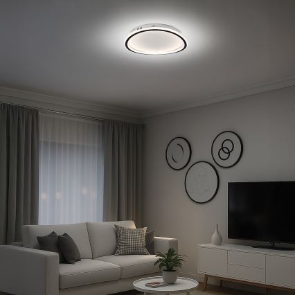 LED-потолочный светильник CALI, 30 Вт, 230 В, диаметр 40 см, черный