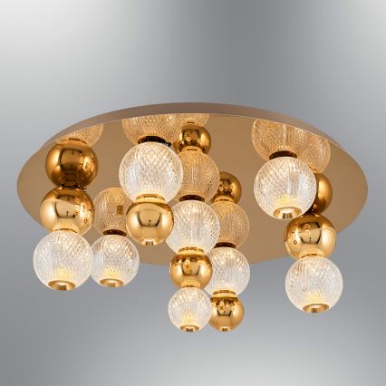 LED потолочный светильник CREMONA LED/37W/230V 3000K золотой