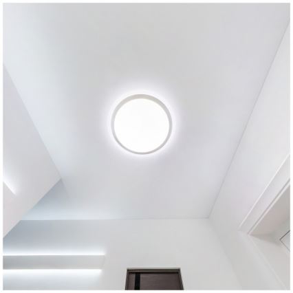 Светодиодный потолочный светильник для ванной DEFENDER LED/12/18/24W/230V 3000/4000/6500K IP65 диаметр 30 см, белый