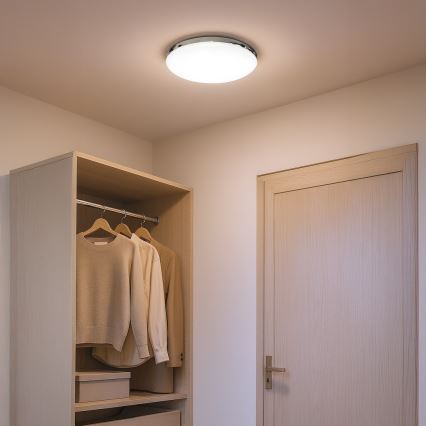 LED потолочный светильник для ванной MAYA LED/15W/230V диам. 33 см IP44 глянцевый хром
