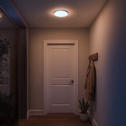 LED потолочный светильник для ванной MAYA LED/15W/230V диам. 33 см IP44 глянцевый хром