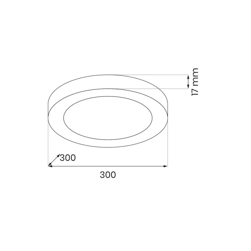 LED Потолочный светильник EVORA LED/24W/230V 3000/4000/6000K диам. 30 см белый