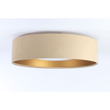 LED потолочный светильник GALAXY LED/24W/230V, диаметр 44 см, бежевый/золотой
