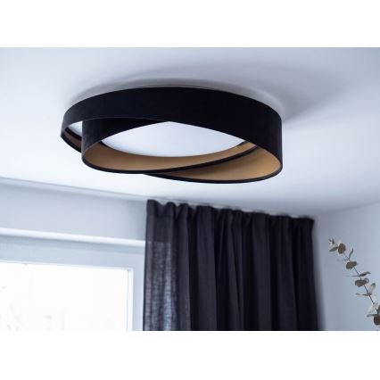 LED потолочный светильник GALAXY MODERN LED/24 Вт/230 В Ø 55 см чёрный/золотой
